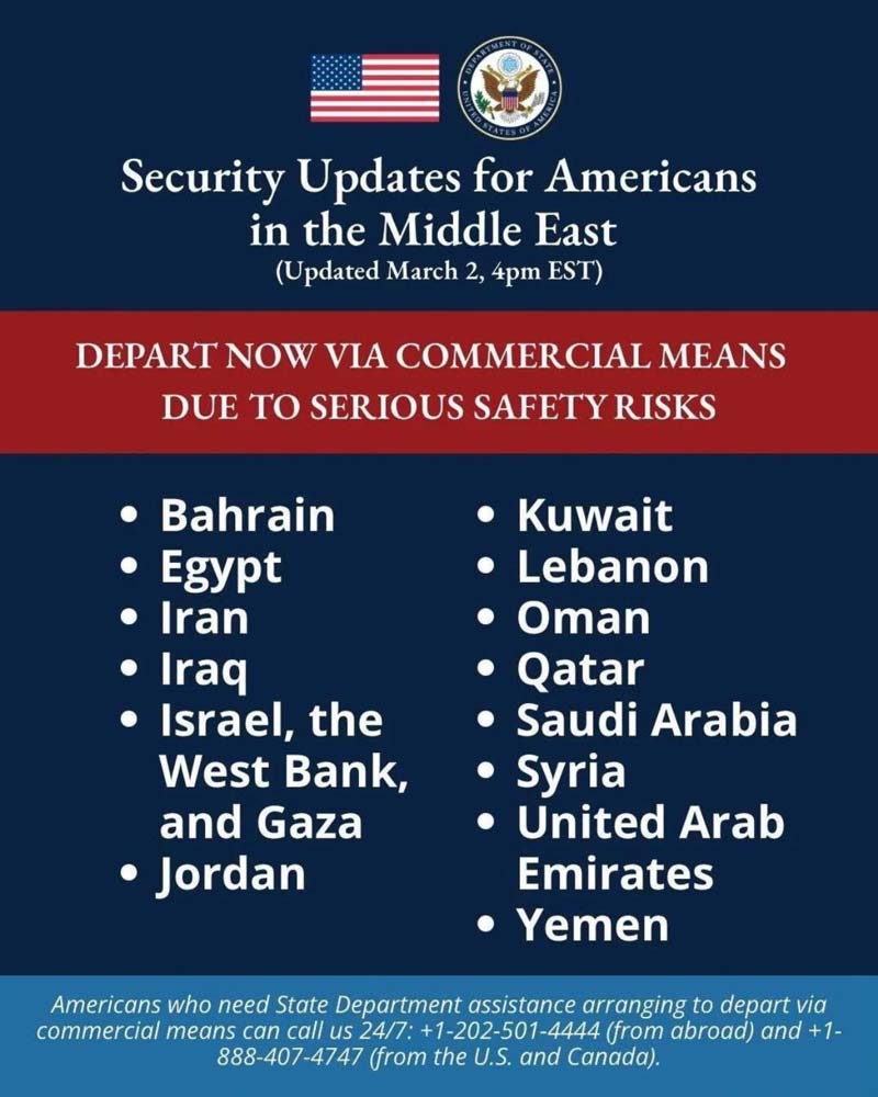 EU alerta por seguridad y pide a sus ciudadanos salir de 14 países tras ataque militar a Irán