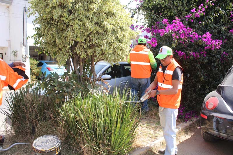 Faena comunitaria transforma espacios públicos en San Pedro Cholula