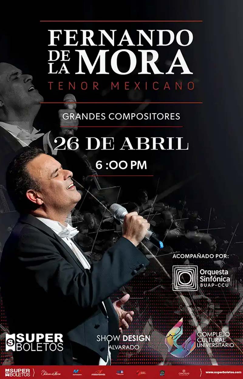 Fernando de la Mora ofrecerá “Grandes Compositores” en el CCU Puebla