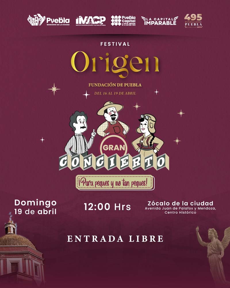 Festival Origen Puebla 2026: fechas, actividades gratis y sedes en el Centro Histórico