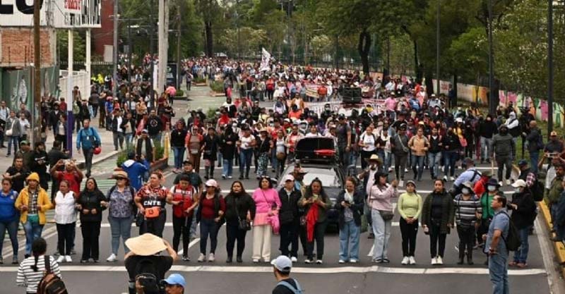 Frenan avance de la CNTE en CDMX hacia estadio del Mundial 2026