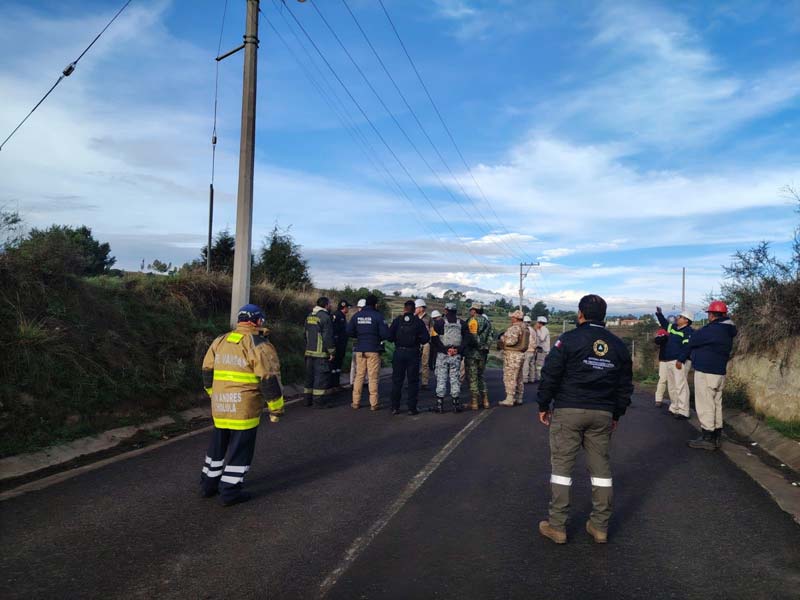 Fuga de gas en Tlalancaleca obliga a evacuar a pobladores y suspender actividades