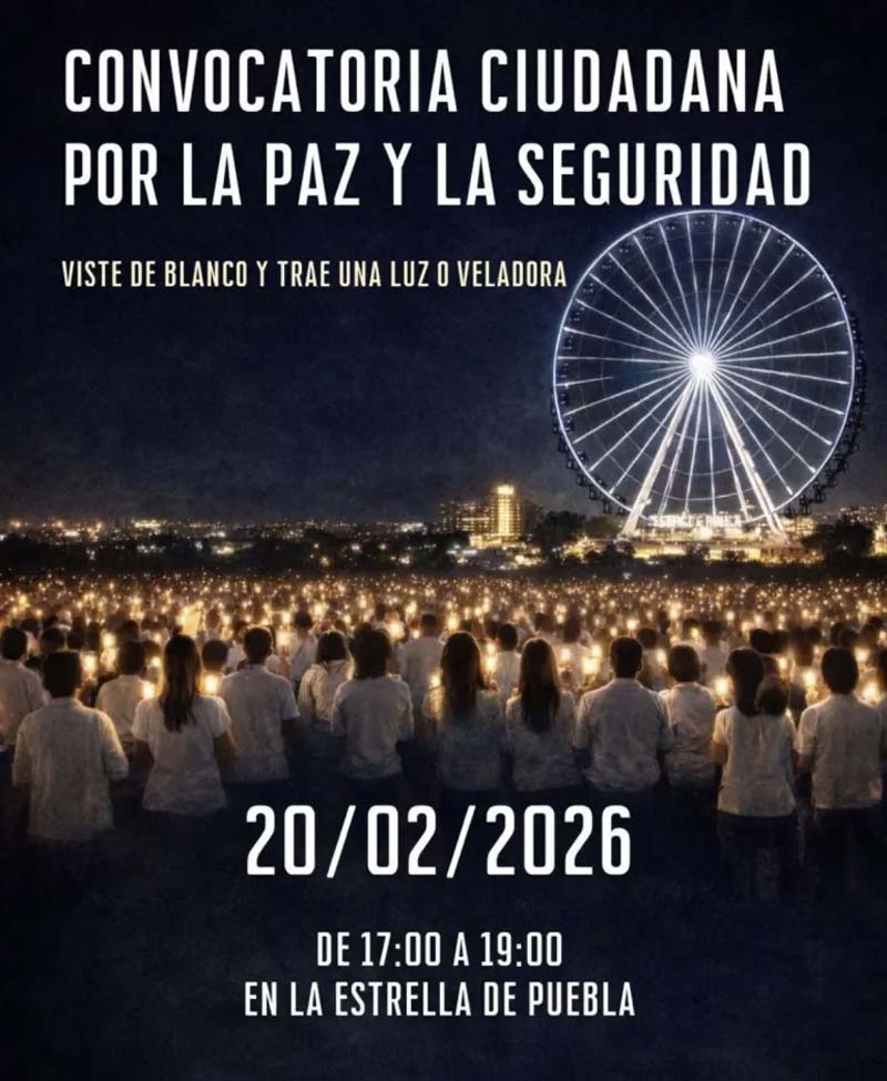 Gran Cadena por la Paz: PRI defiende derecho a la protesta pacífica en Puebla