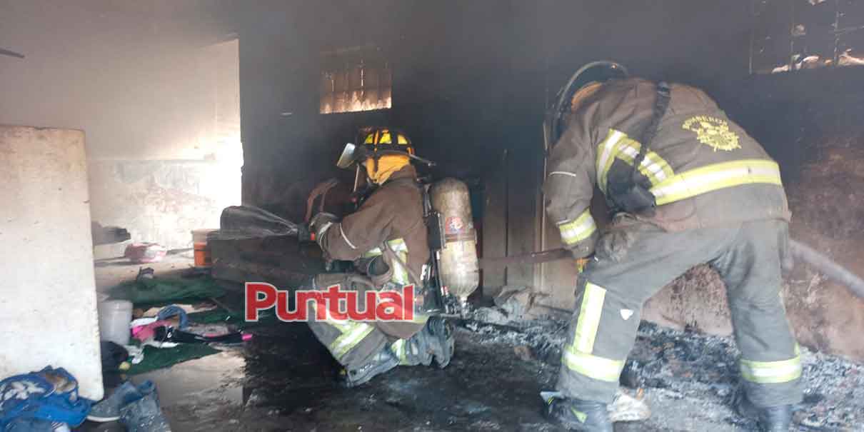 incendio en taller