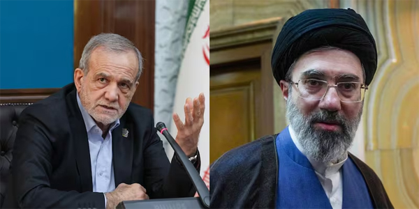 Masoud Pezeshkian se reunió con Mojtaba Jamenei