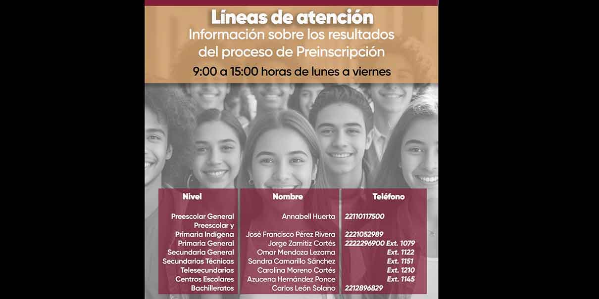 Líneas de atención SEP