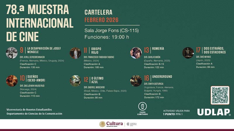 La Cineteca Nacional recibe la 78ª Muestra Internacional de Cine con grandes estrenos