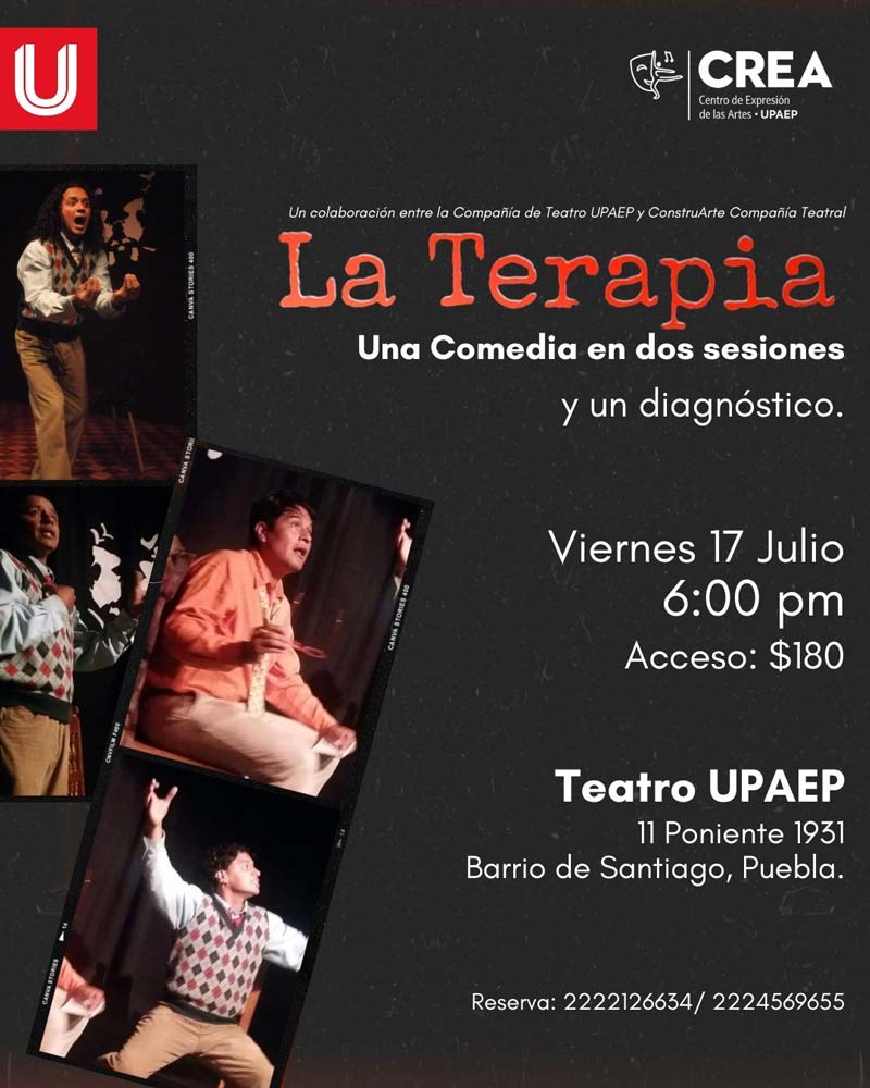 La Terapia llega al Teatro UPAEP con una comedia llena de humor y giros inesperados