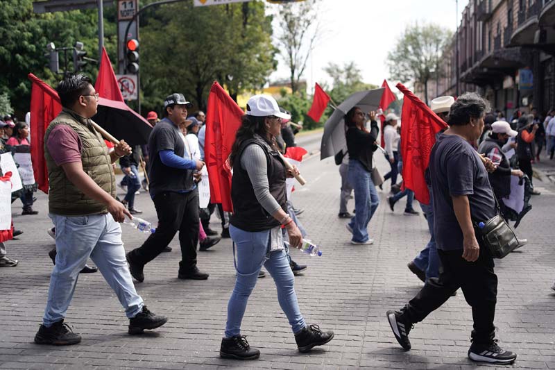 La UPVA marcha en Puebla para exigir justicia por Meztli Sarabia a nueve años de su asesinato