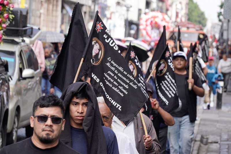 La UPVA marcha en Puebla para exigir justicia por Meztli Sarabia a nueve años de su asesinato