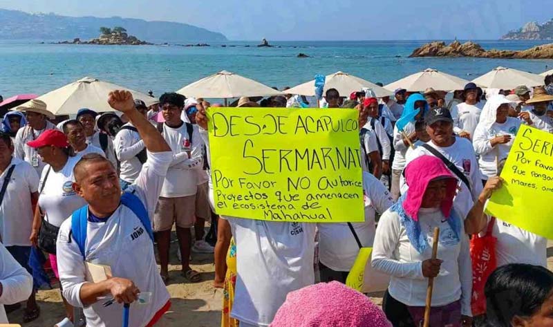 Mahahual se opone a obra de Royal Caribbean por daño ambiental