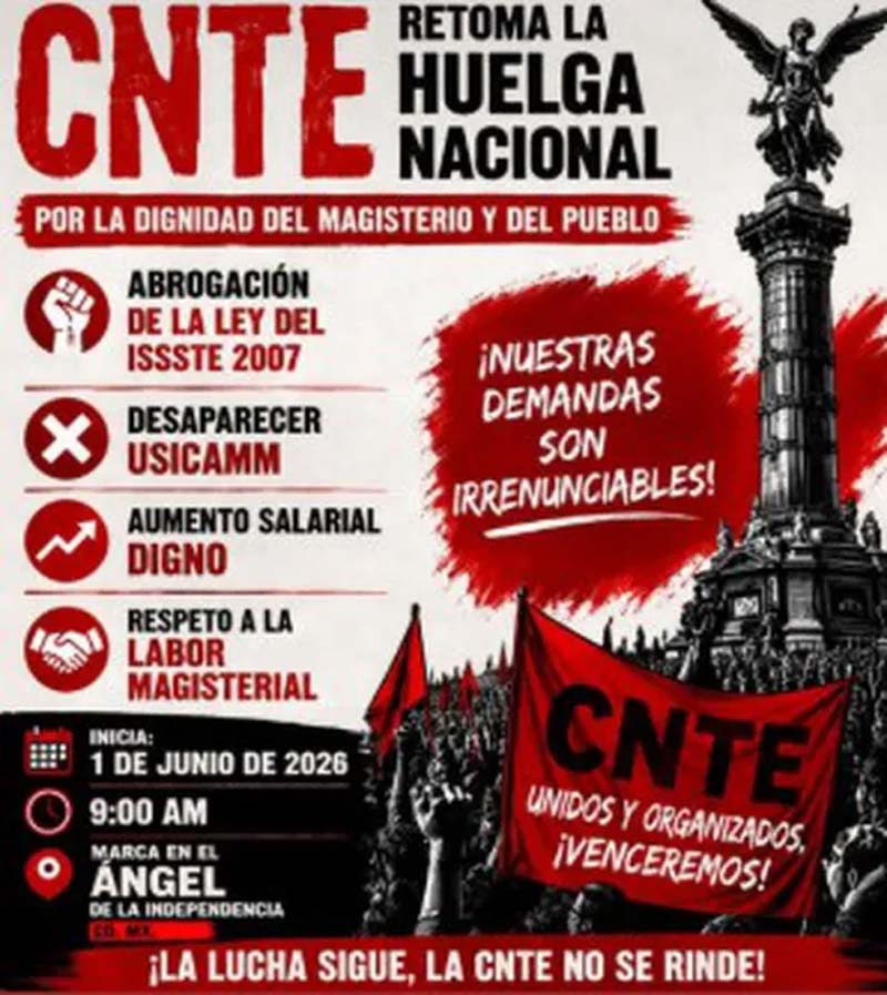 Marcha CNTE hoy: mapa de bloqueos, horario y afectaciones en CDMX este 1 de junio