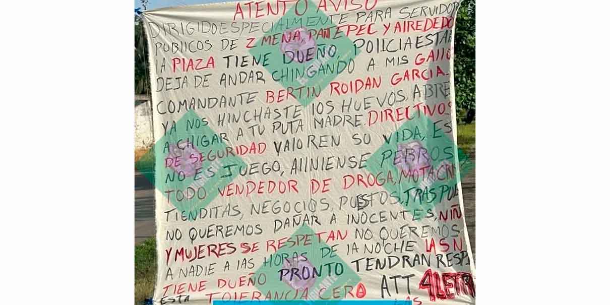 Narcomanta en la Sierra Norte