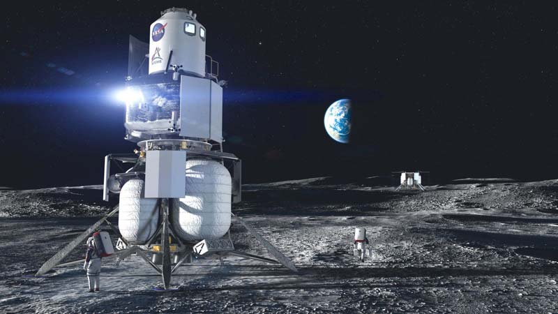 NASA inicia construcción de base lunar con módulos, róveres y drones rumbo al programa Artemis