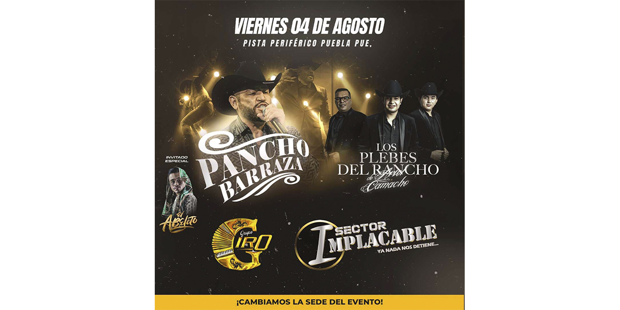 ¡Atención fans! Cambio de sede para el concierto de Pancho Barraza; ve dónde será