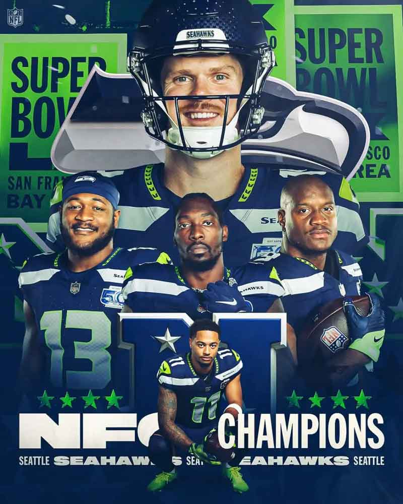 Patriots vs Seahawks por el título de la NFL: hora, canal y sede del Super Bowl LX
