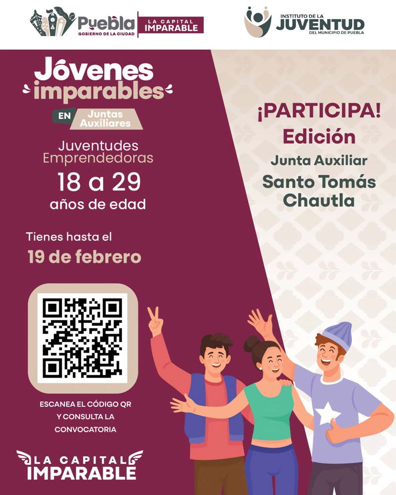 Pepe Chedraui impulsa emprendimiento juvenil en Juntas Auxiliares de Puebla