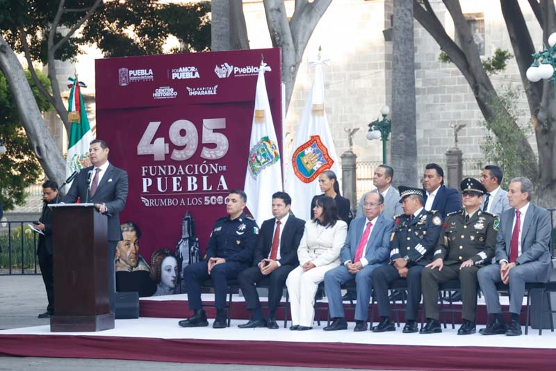 Puebla celebra 495 años de su fundación con premios al Mérito Ciudadano