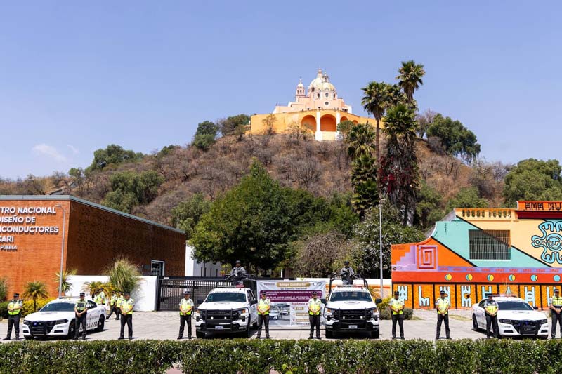 Refuerzan seguridad en San Andrés Cholula por Semana Santa 2026