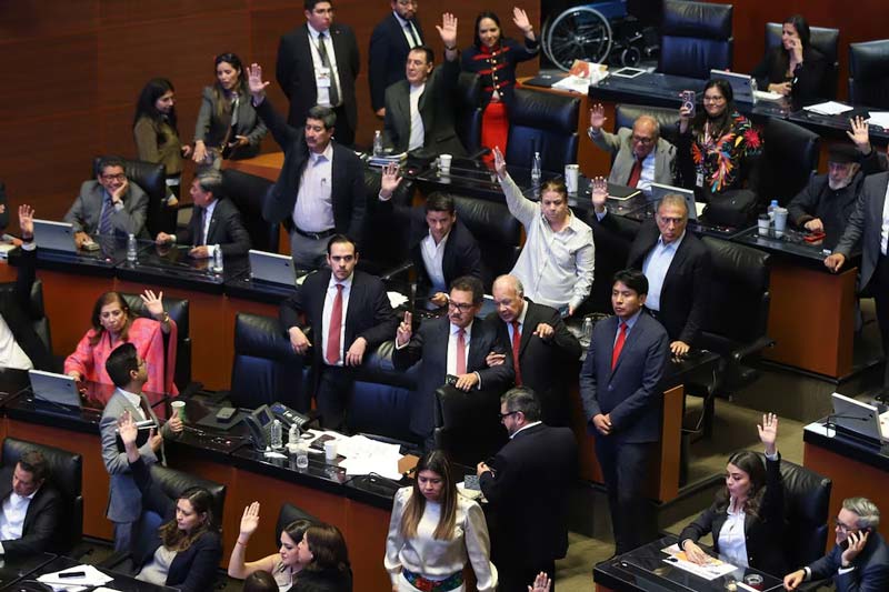 Avala Senado reforma para invalidar elecciones por injerencia extranjera  y turna minuta a estados