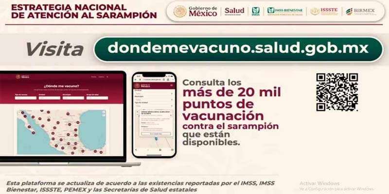Sheinbaum anuncia intensificación de dosis contra el sarampión en Puebla