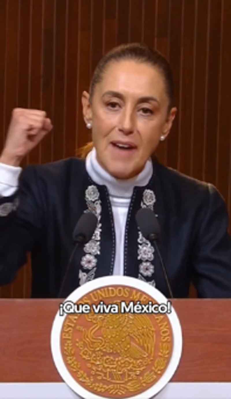 Sheinbaum: México no se doblega ni se vende, reafirma defensa de la soberanía