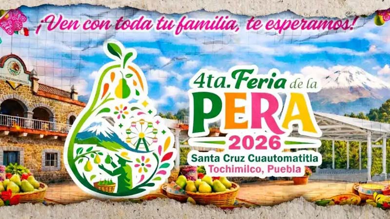 Tochimilco celebra la 4ª Feria de la Pera; impulsa economía y turismo local