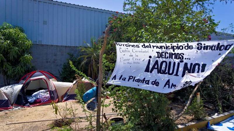 Toman planta de amoniaco en Sinaloa; comunidades indígenas frenan megaproyecto