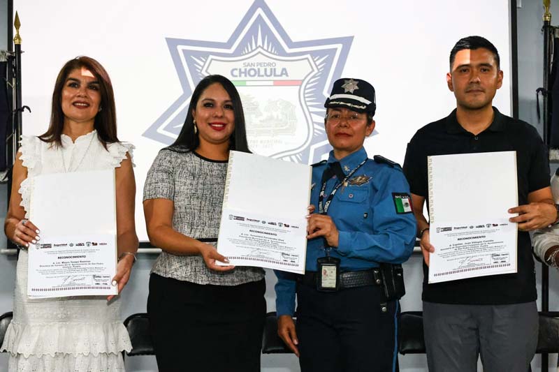 Tonantzin Fernández impulsa capacitación policial para fortalecer turismo en Cholula
