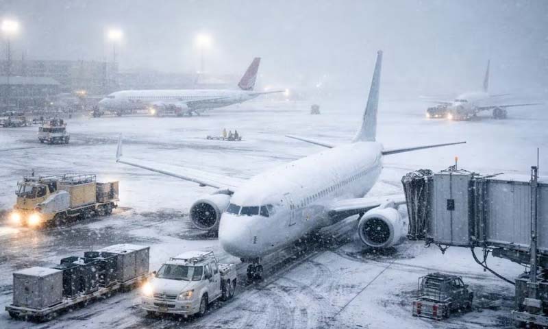 Tormenta invernal deja apagones y suspende miles de vuelos en EE. UU