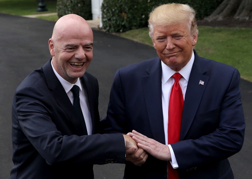 Donald Trump ha mostrado una relación de mutuo apoyo con el presidente de la FIFA