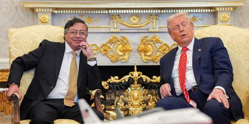Trump y Petro discuten redes criminales en histórico encuentro en la Casa Blanca