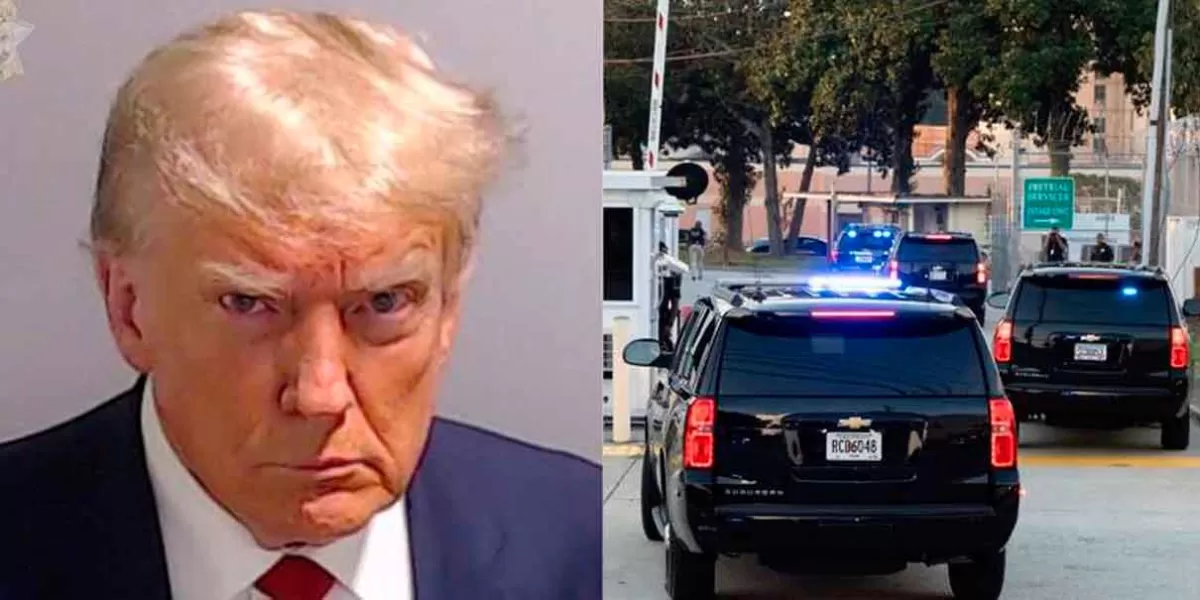Trump salió bajo fianza tras entregarse en una cárcel de EU; la insólita foto policial del expresidente