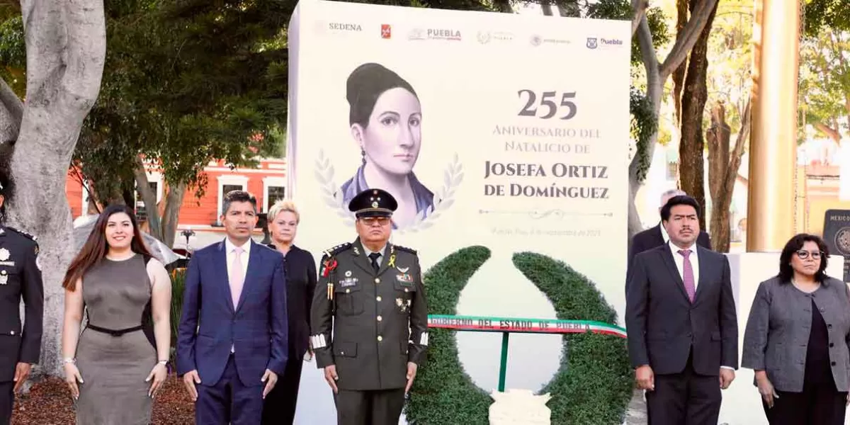 Eduardo Rivera encabeza ceremonia del natalicio de José Ortiz de Domínguez