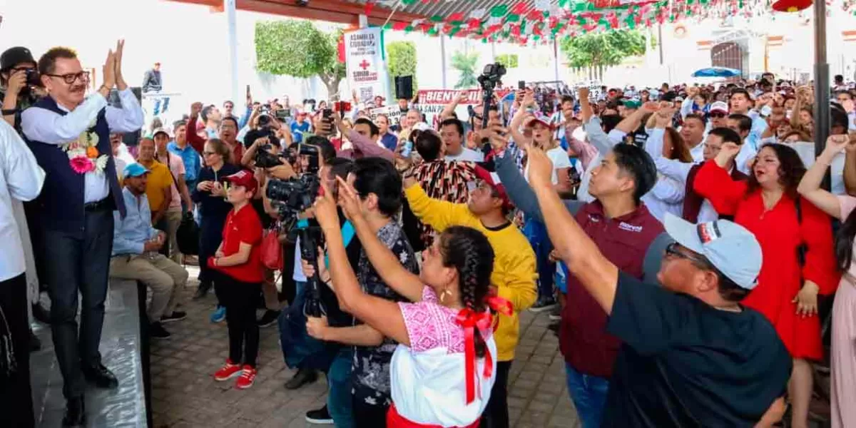 Más de 7 mil personas en San Pedro Cholula mostraron su respaldo a Ignacio Mier