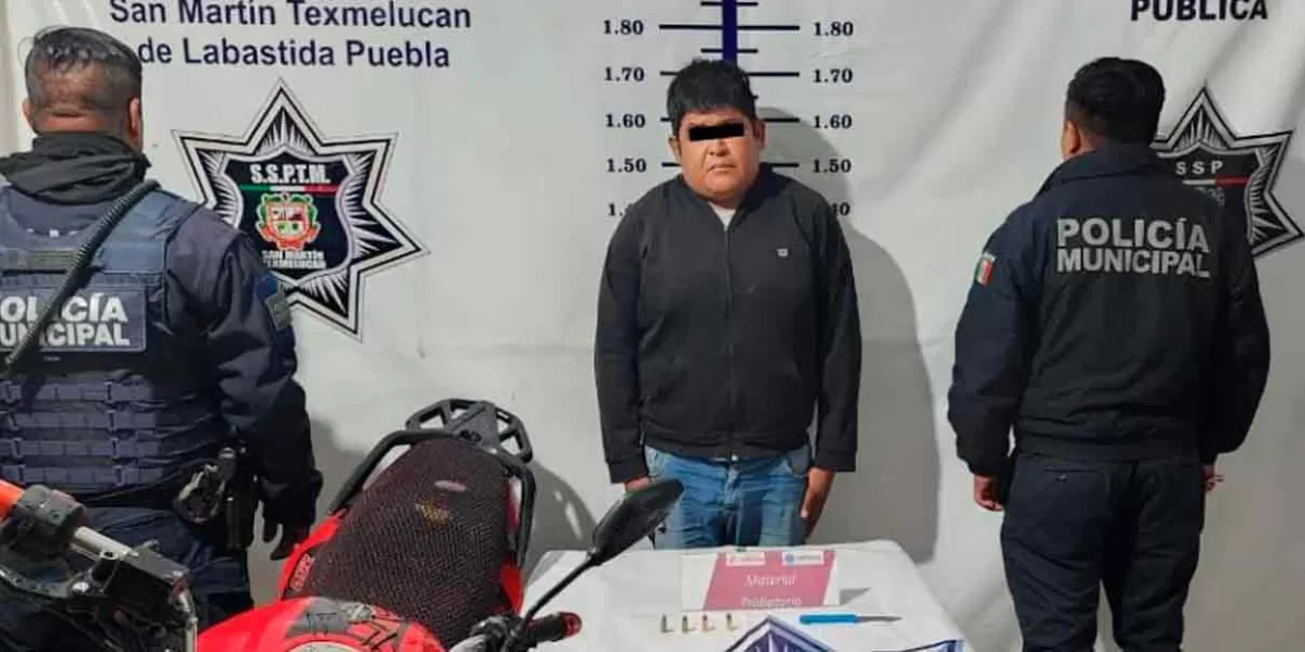 Detienen a "El Ojitos", asaltaba a compradores de autos en Moyotzingo 