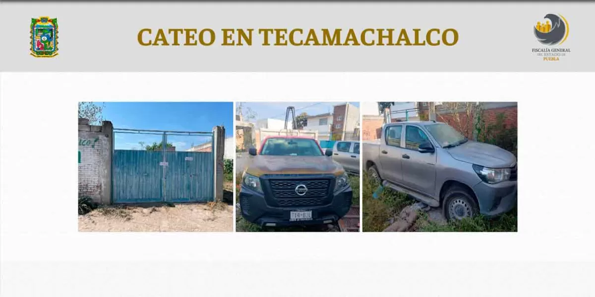 Por robo de vehículo con mercancía, Fiscalía cateó inmueble en Tecamachalco
