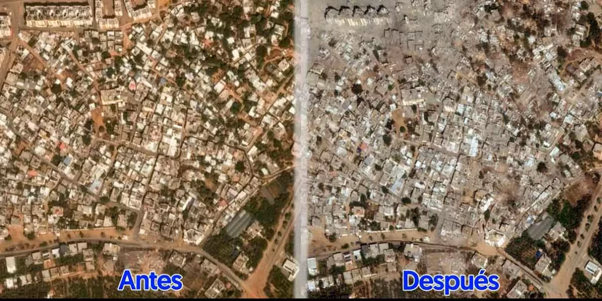 Gaza muestra el antes y después por la guerra