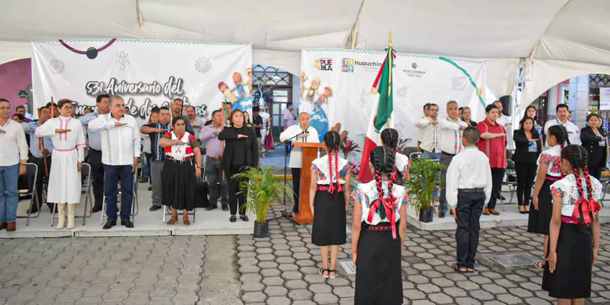 En Huauchinango, celebran 531 aniversario del Encuentro de Dos Culturas