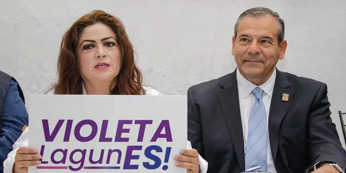 A su estilo, Violeta Lagunes anunció que va por candidatura del PAN para edil de Puebla