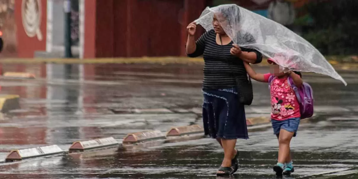 Este jueves se esperan lluvias, viento y granizo en el estado de Puebla