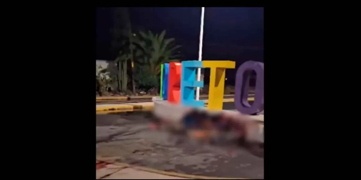 VIDEO. Abandonan 5 cu3rpos  junto en la entrada a Loreto, Zacatecas 