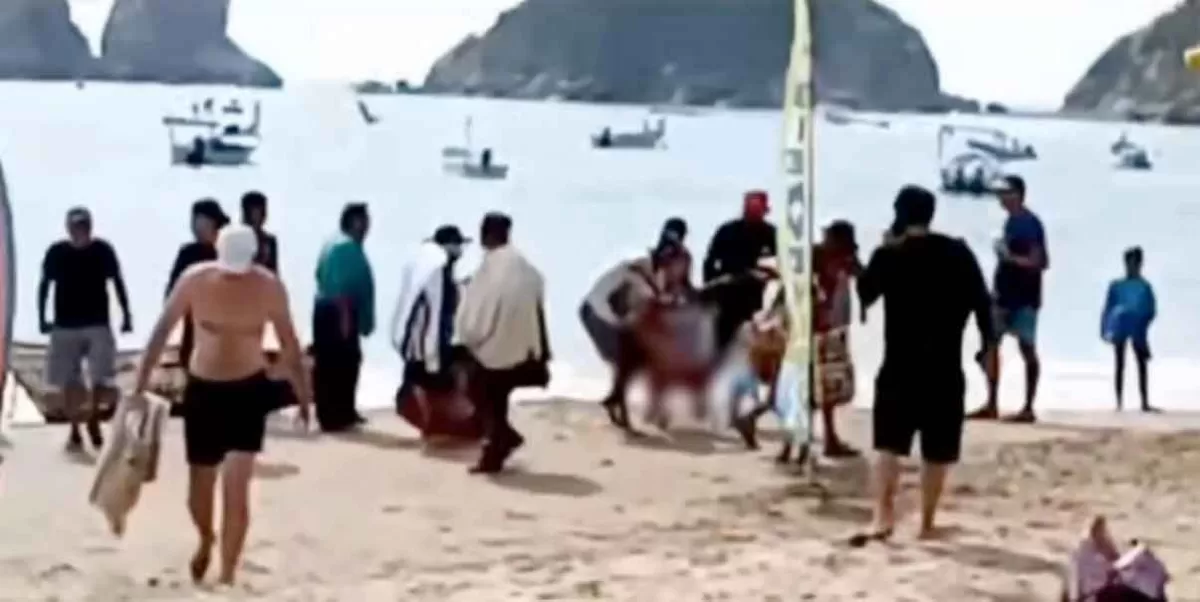 VIDEO FUERTE. Tiburón ataca a mujer en playas de Jalisco; fallece desangrada