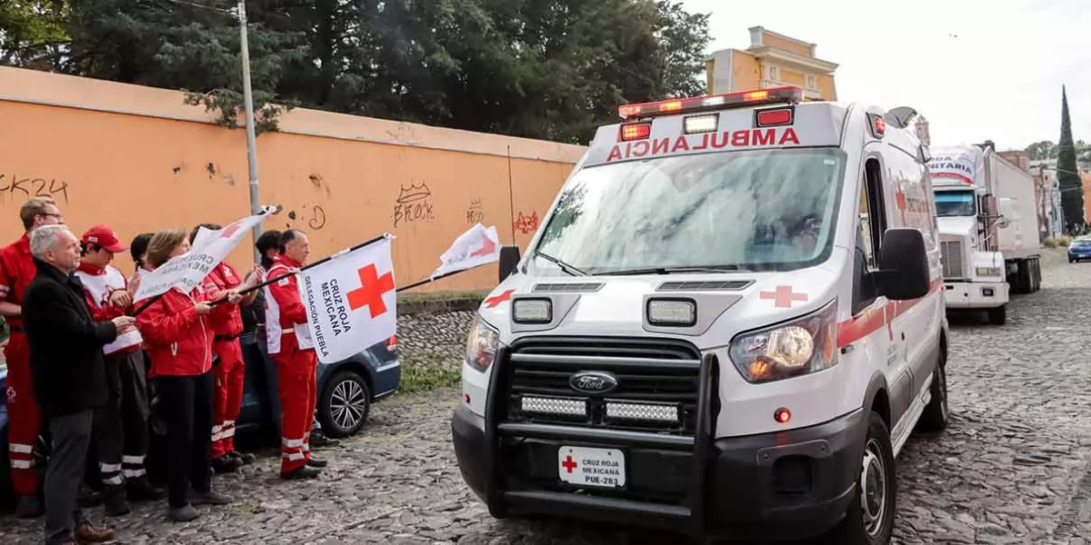 Cruz Roja delegación Puebla envía 30 toneladas de ayuda a damnificados de Acapulco