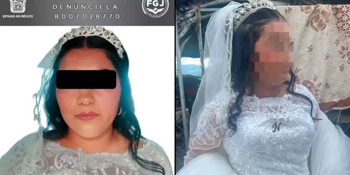 Capturan a mujer vestida de novia, era extorsionadora de La Familia Michoacana en el Edomex