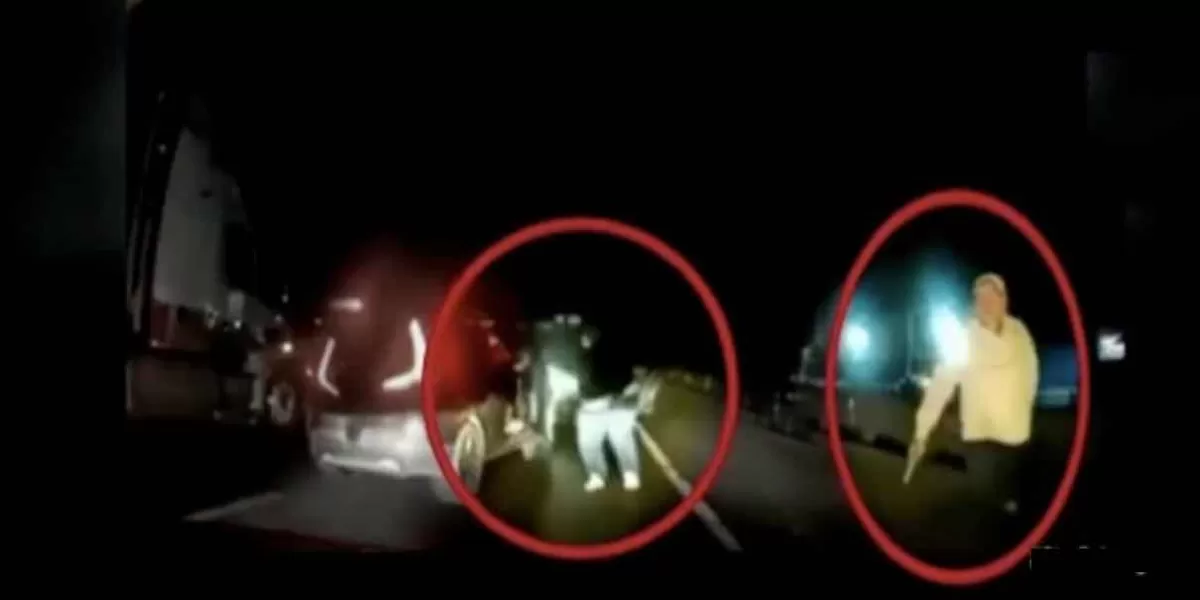 VIDEO. Así fue el secuestro de un conductor sobre la carretera México-Querétaro