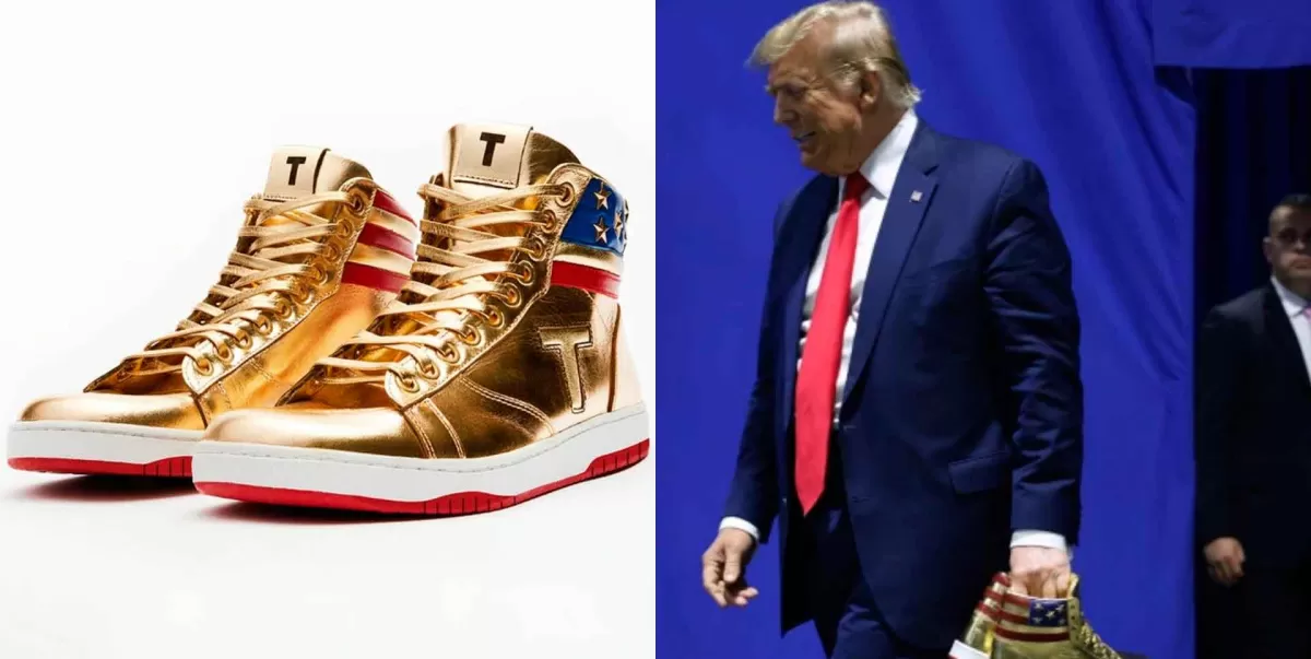Donald Trump anuncia en la Sneaker Con su línea 'Trump Sneakers'