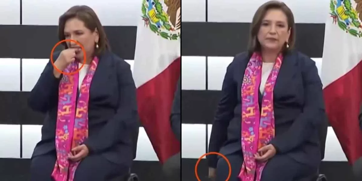 VIDEO. “Es humana”; Xóchitl Gálvez pegó su chicle en silla del INE 