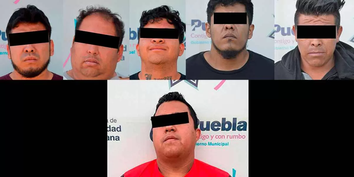 Detienen a 6 integrantes de tres diferentes bandas dedicadas al robo de autopartes en Puebla