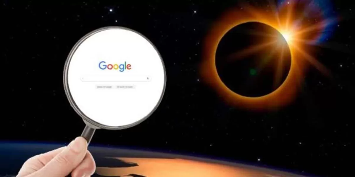Mira lo que pasa si escribes 'eclipse solar' en el buscador de Google
